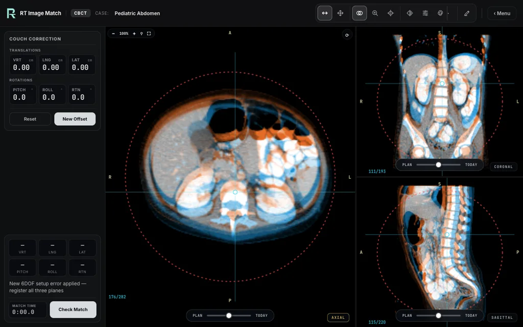 Pediatric Abdomen, trainer screenshot